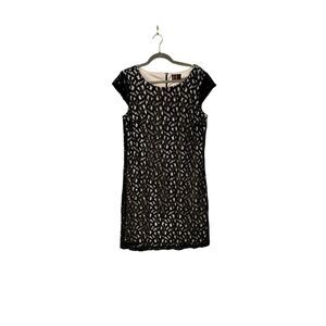 R & K Originals Black Lace‎ Overlay Dress Pre Owned Size 12